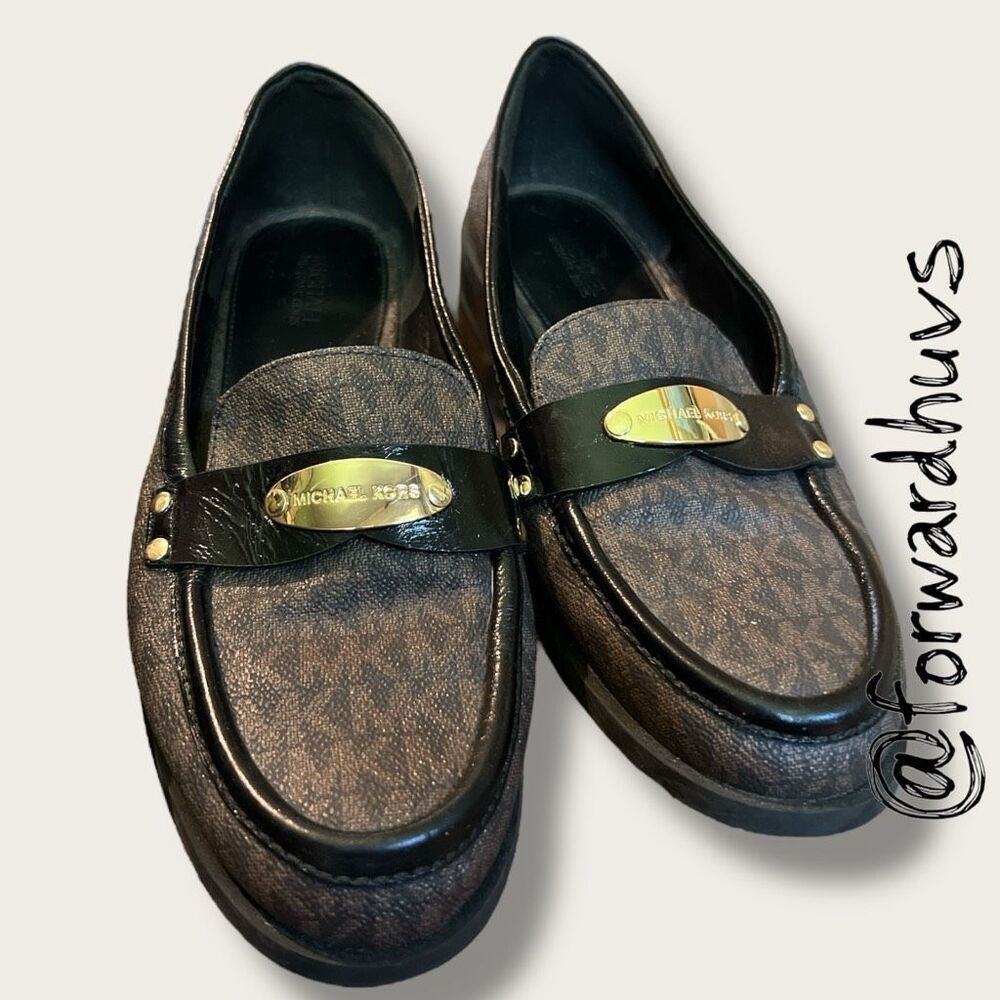 MICHAEL MICHAEL KORS Finley Logo Loafer – Size 7.5 M